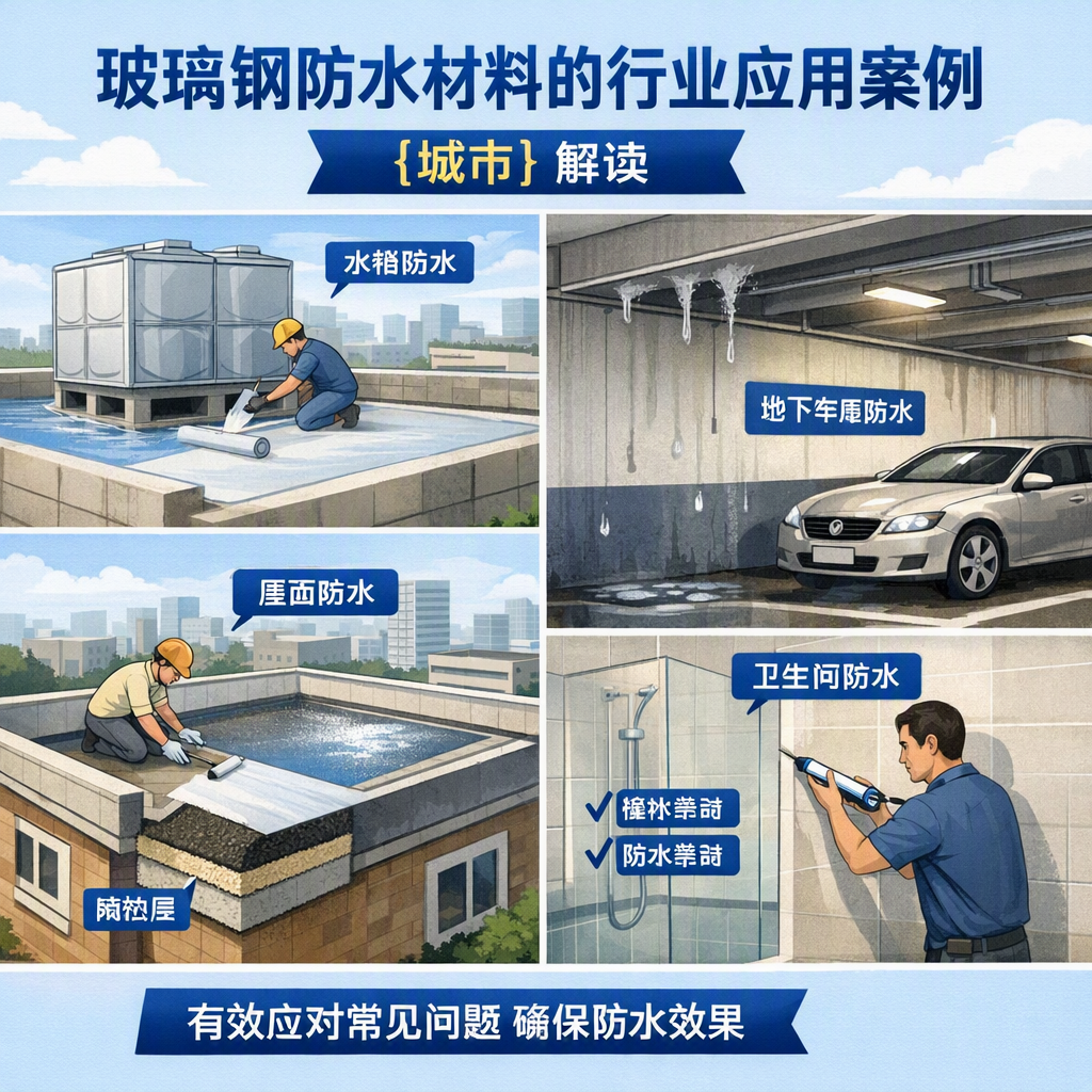 玻璃钢防水材料的行业应用案例，北屯解读